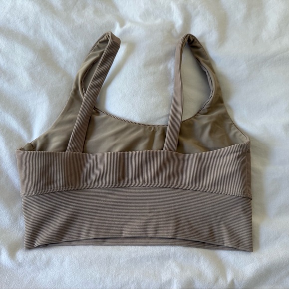 Beach Riot Ribbed Sports Bra in Tan - Picture 2 of 3